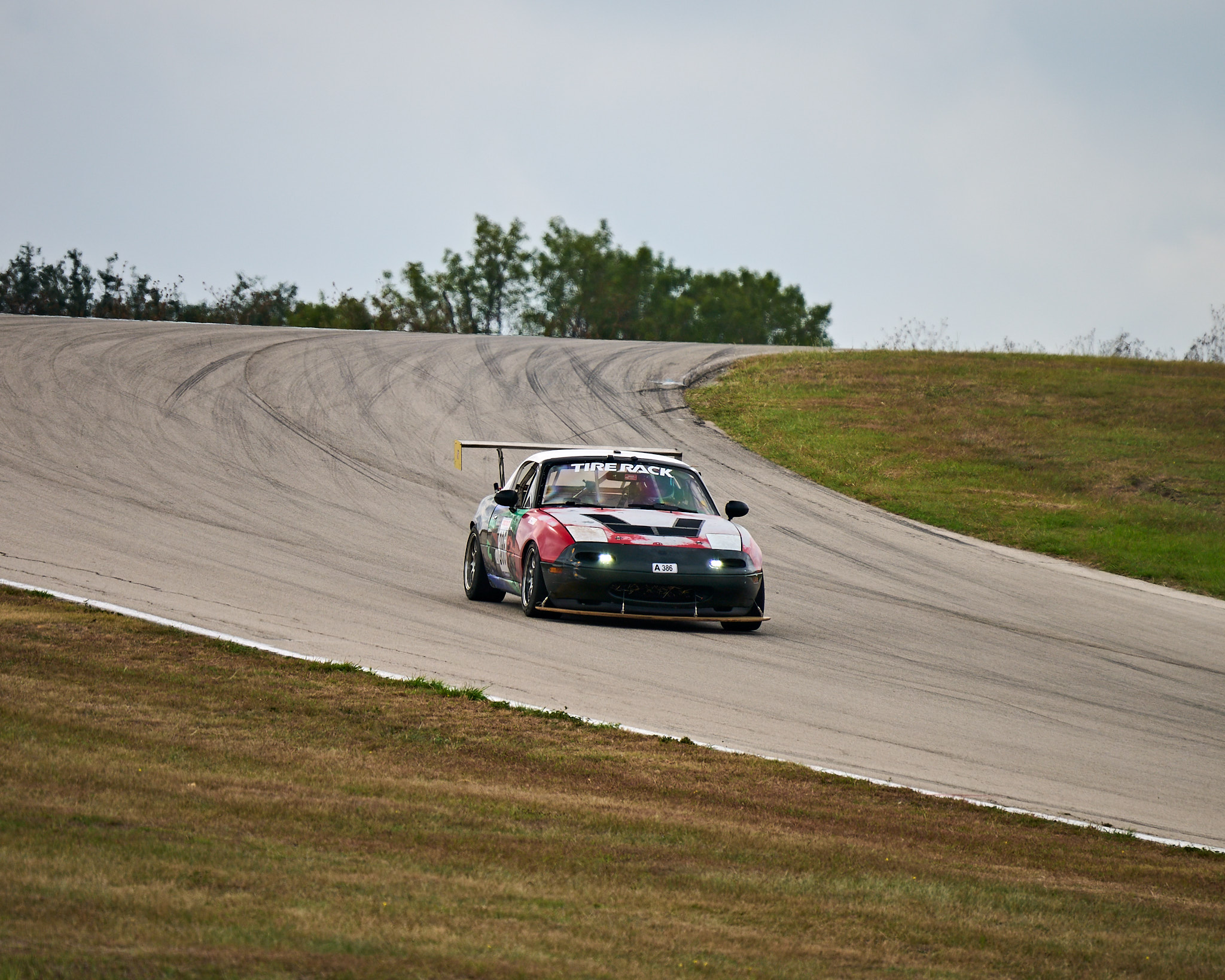 386 Car Decending the Hill